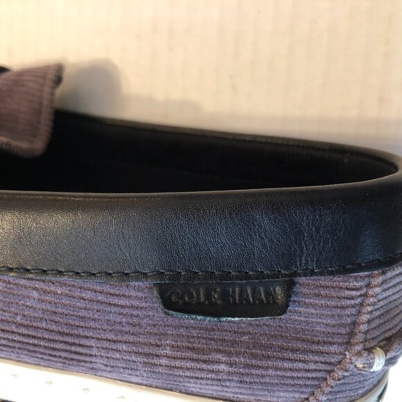 Cole Haan Grand Os Pinch men\'s gray canvas loafers size: 10 1/2M main image 6